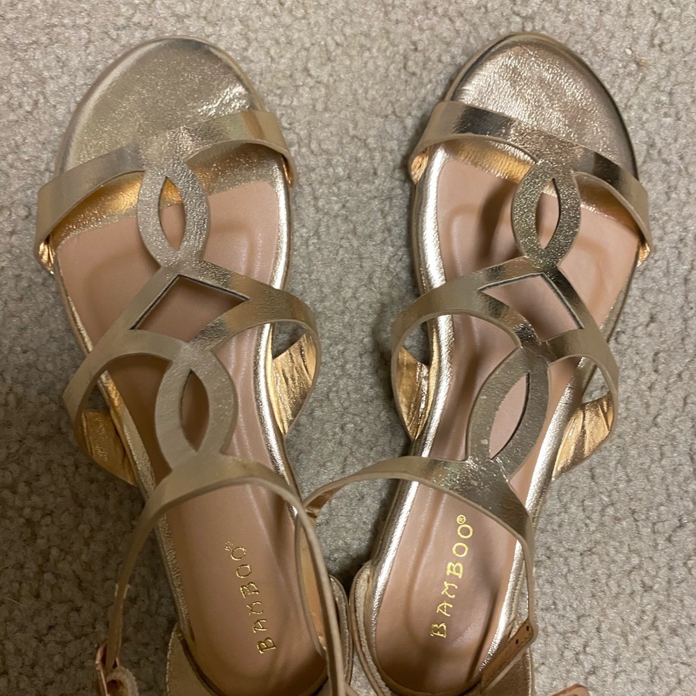 Gold sandals